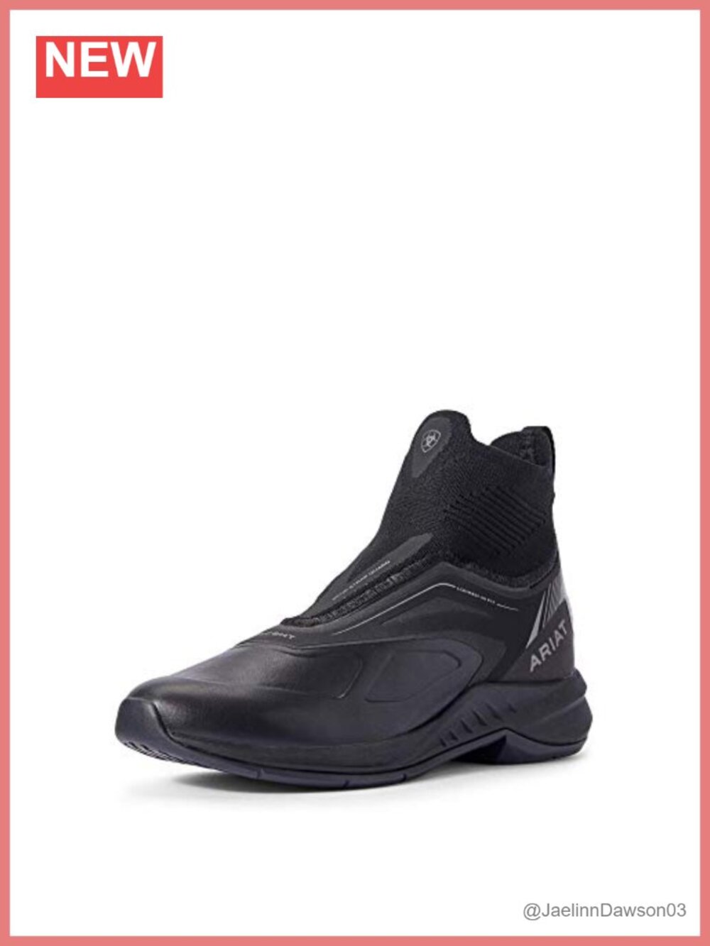 Ariat Ascent Equestrian Paddock Boots Women's ATS Pro Insole FLX Foam, Black, 8